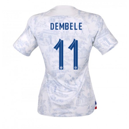 Fotbalové dres Francie Ousmane Dembele 11 Dámské Venkovní Mistrovství Světa 2022 Krátký Rukáv
